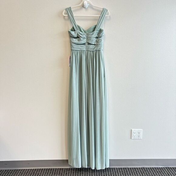 NWT BIRDY GREY ELSYE Maxi Dress In Mesh Sage Size S Mesh Cutouts Boho Chic - Picture 7 of 13